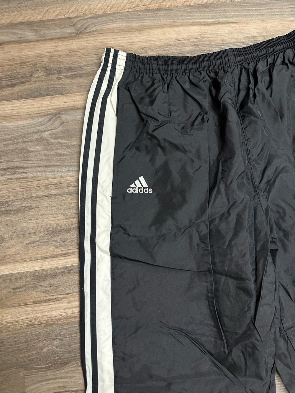 Vintage adidas Black White Striped Track Pants - Picture 2 of 8